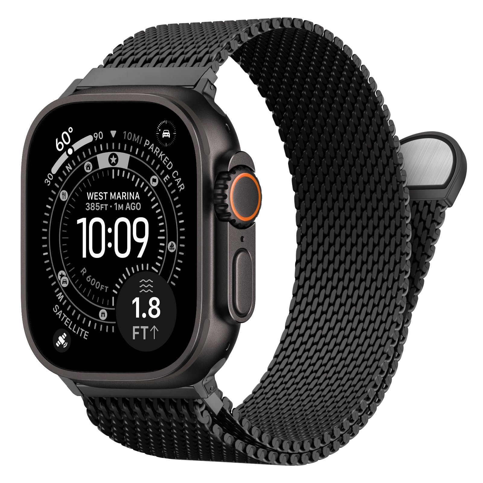Mesh Coil Strip - Толстый металлический ремешок для Apple Watch