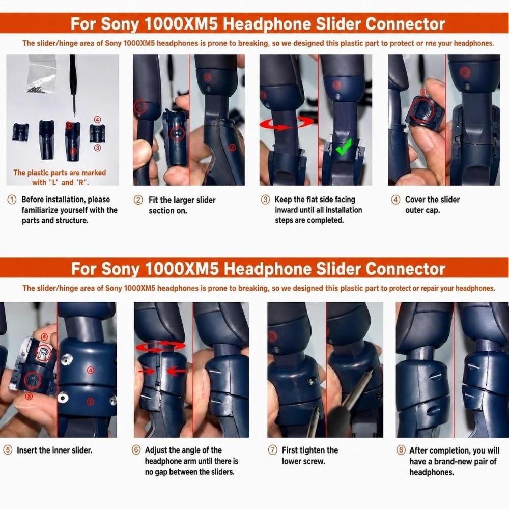 Пластиковый комплект для ремон – обзор и цена Sony Headphone Wh-1000Xm5